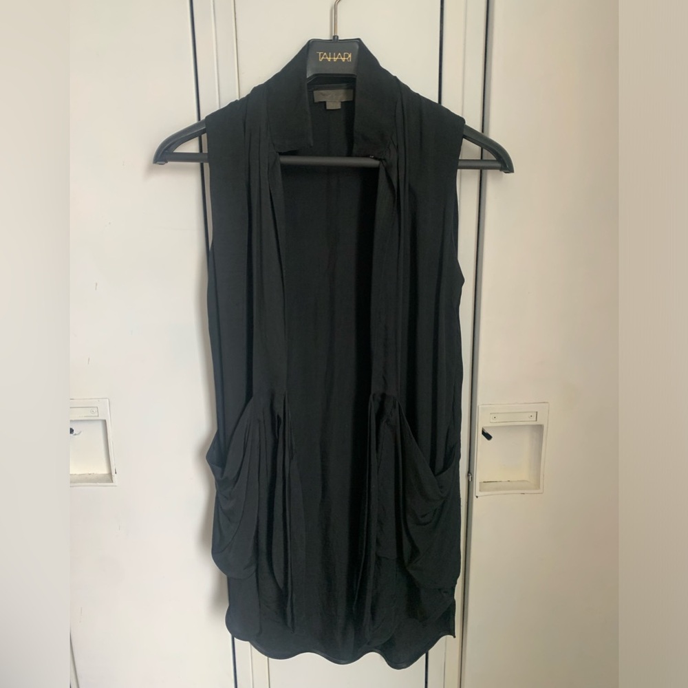Acne Jeans tie up vest tunic